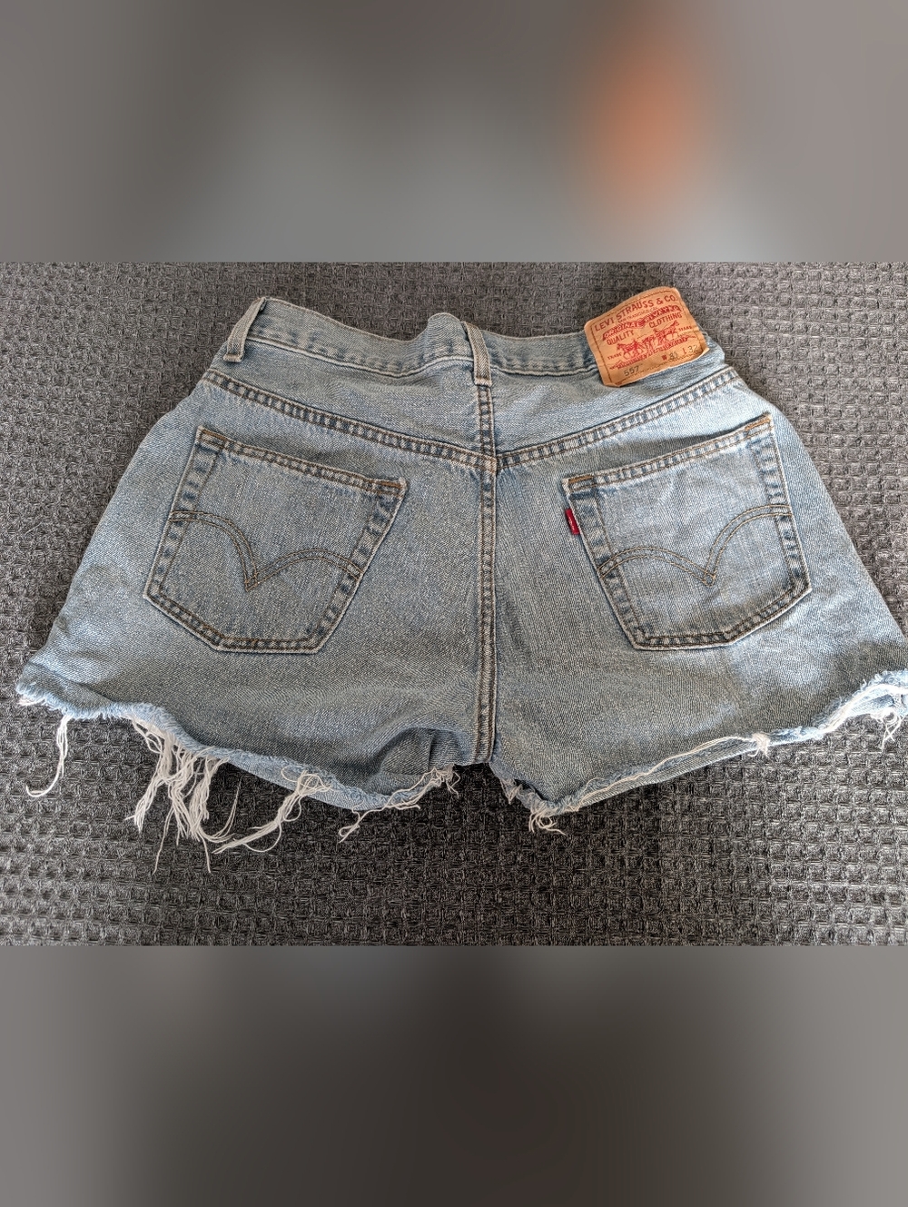 Levi's Light Blue Denim Cutoff Shorts - Women's